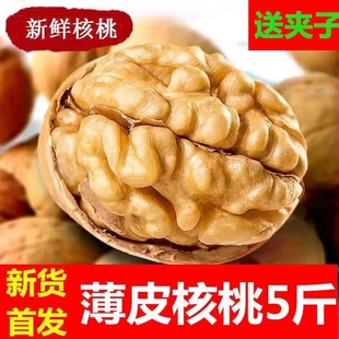 2023年新疆薄皮核桃坚果，薄皮大核桃原味，185纸皮核桃生