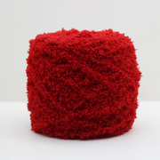 红色毛线粗珊瑚绒毛线团，绒绒线球毛巾，线围巾男女手编手工diy编织
