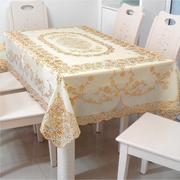 pvc塑料餐桌布防水防油防烫免洗欧式长方形，的茶几垫田园布艺台布