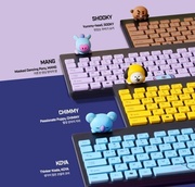 卡通兔子无线键盘台式笔记本静音键盘鼠标可爱套装