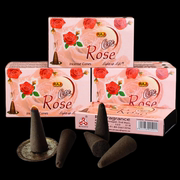RAJ印度香 玫瑰ROSE进口手工花香薰熏香塔香锥香味持久