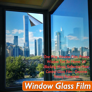 玻璃贴膜单向透视防晒隔热膜家用遮光窗，贴纸windowglassfilm