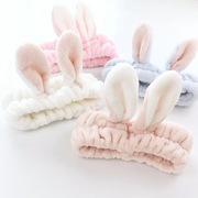 超萌可爱韩版立体兔耳朵，发带洗脸化妆面膜束发带源头工厂直售