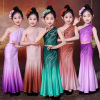 傣族舞蹈服装儿童女幼儿表演演出服饰少数民族舞孔雀舞练习鱼尾裙