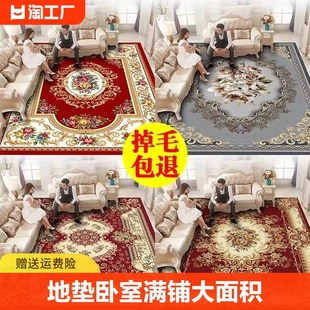 地毯客厅欧式沙发茶几毯现代轻奢北欧家用地垫卧室满铺大面积定制