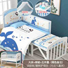 zedbed婴儿床多功能实木白色宝宝床新生儿童床可移动摇篮拼接大床