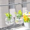悬挂玻璃花瓶创意透明摆件吊瓶水培植物花瓶室内家居装饰瓶小清新