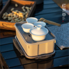 塑料功夫旅行茶具便携方便简约高档茶具套装，功夫茶具车载茶盘收纳