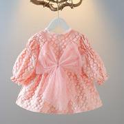 女童连衣裙春秋款长袖，1-3岁宝宝生日，礼服婴儿童洋气公主裙