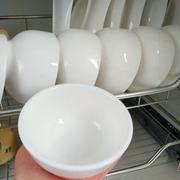 小白碗纯白色加厚米饭碗商用饭厅碗饭店罗汉碗小碗中式家用陶瓷碗