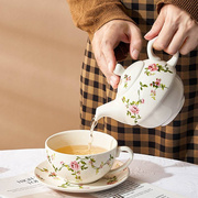 茶具套装2022创意陶瓷花茶壶子母壶大容量高温贴花办公室单人