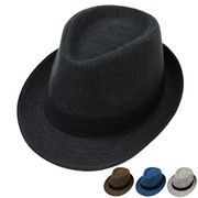 礼帽男款舞台表演爵士帽子男女中年绅士帽时尚黑色礼帽小檐小礼帽