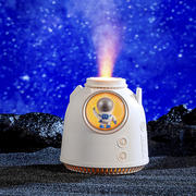 宇航员返回舱加湿器火焰，喷雾香薰补水小夜灯，太空人加湿器