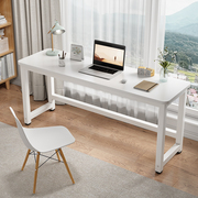双人电脑桌卧室家用长条桌子简易工作台学生书桌办公学习桌写字桌