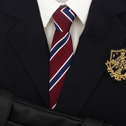 53款赤绀金手打条纹纯色领带，男女同款，制服衬衫学院风jkdk毕业