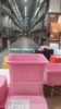宜家舒法特储物箱储物盒粉红色收纳箱儿童房玩具储存42x30x23厘米