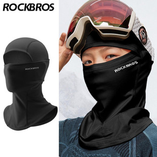 冬季儿童保暖面罩骑行滑雪帽子，护脸头套围脖，亲子防风防寒抓绒头套