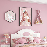 女孩卧室床头挂画可爱卡通男生儿童房间装饰画粉色公主房温馨壁画