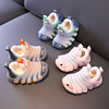 婴儿毛毛虫学步鞋秋冬男童宝宝鞋子加绒0一1-2岁女童软底机能棉鞋