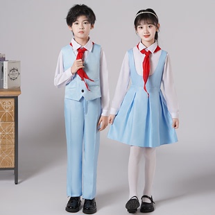 冯琳同款合唱服中小学生朗诵演出服儿童礼服套装运动会班服表演服