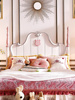 全实木欧式儿童床女孩组合套房，家具公主床粉色单双人床1.5米1.8米
