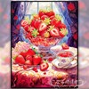 草莓甜点十字绣自己绣客厅餐厅小件水果系列下午茶手工绣简单