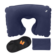 。u型枕头户外旅行充气枕头，vu形护脖子便携飞机护颈旅游三宝颈枕