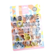 不锈钢饼干翻糖模具印章卡通26英文字母数字套装蔬菜切模烘焙模具