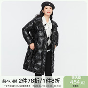 gw大码女装高级感连帽，90羽绒服2022冬装，胖mm宽松加厚外套上衣