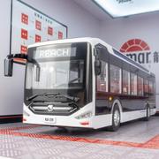 新咔尔xke-002仿真城市，新能源客车公交车模型，合金巴士观光车玩具