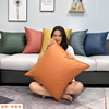 定制科技布抱枕(布抱枕)轻奢橙色，客厅皮沙发床头，大靠背垫枕头靠枕套不含芯