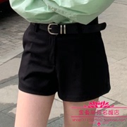 韩国24年春款气质女人味时尚美腿显瘦高腰纯色短裤