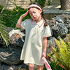 童装女童连衣裙夏季洋气韩版女孩PoloT恤长裙儿童中长款裙子