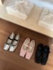 chic2024newspring:韩国复古法式方头蝴蝶结芭蕾弹力甜美单鞋