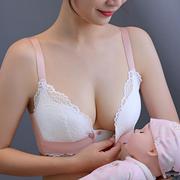 孕妇专用前开扣式哺乳期内衣文胸罩女大码厚款聚拢防下垂产后喂奶