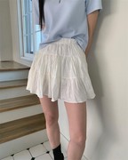 Unique SEI 韩版简约芭蕾舞风蛋糕层次蓬蓬半身裙显瘦松紧腰短裙
