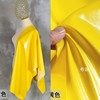 浅黄色薄漆皮料镜面革 防水 亮光面料 设计演出服装爵士舞diy布料