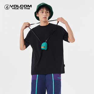 volcom钻石男装户外品牌，印花t恤2024夏季男士美式简约短袖潮