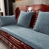 沙发垫秋冬季加厚雪尼尔中式红木沙发坐垫防滑春秋椅垫高密度海绵