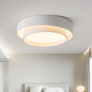 卧室灯led吸顶灯主灯房间灯极简现代简约灯具，双环创意北欧吸顶灯