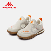 kappa卡帕男童鞋子夏季透气镂空中大童休闲鞋，女童轻便减震跑步鞋