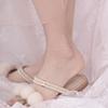 925纯银小银珠脚链子女，款性感简约轻奢小众，设计网红同款脚链气质