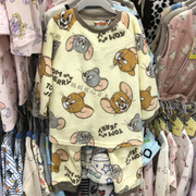 预有23冬 日本猫和老鼠 儿童春秋冬睡衣裤家居服80-150cm