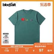 BLOCKAIT男女同款夏季个性恶搞刺绣短袖T恤00273XG