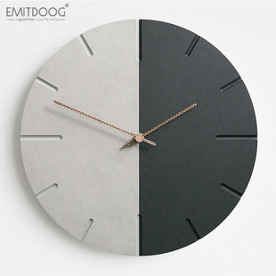 EMITDOOG北欧现代简约时钟表挂钟客厅创意艺术餐厅家用墙面装饰品