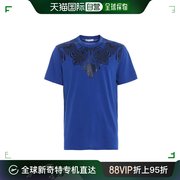 香港直邮versacecollection男士，缀饰宝蓝色t恤v800683-vj00497