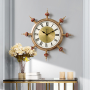 欧式大气挂钟客厅装饰个性时钟，艺术美式奢华钟表，家用时尚大挂表