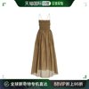 香港直邮潮奢 MATTEAU 女士系带抽褶棉质丝绸连衣裙