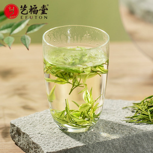 艺福堂茶具极简玻璃杯雅集，茶杯耐热玻璃透明玻璃杯，水杯绿茶泡茶杯