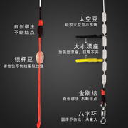 大物无铅线组巨物跑铅主线钓组成品青鱼鲟鱼套装尼龙线超柔软鱼线